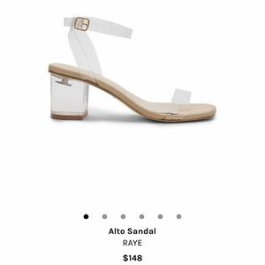 Rate Alto Sandal  clear/nude